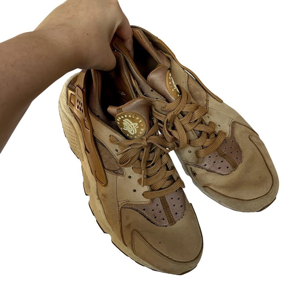 Nike Air Hurache tan chunky‎ sneakers men's size 13 everyday shoes brown